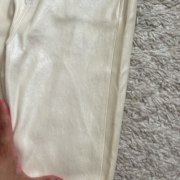 RtA • Cream White 100% Lambskin Stretch Leather Skinny Pants W24 - Picture 10 of 10